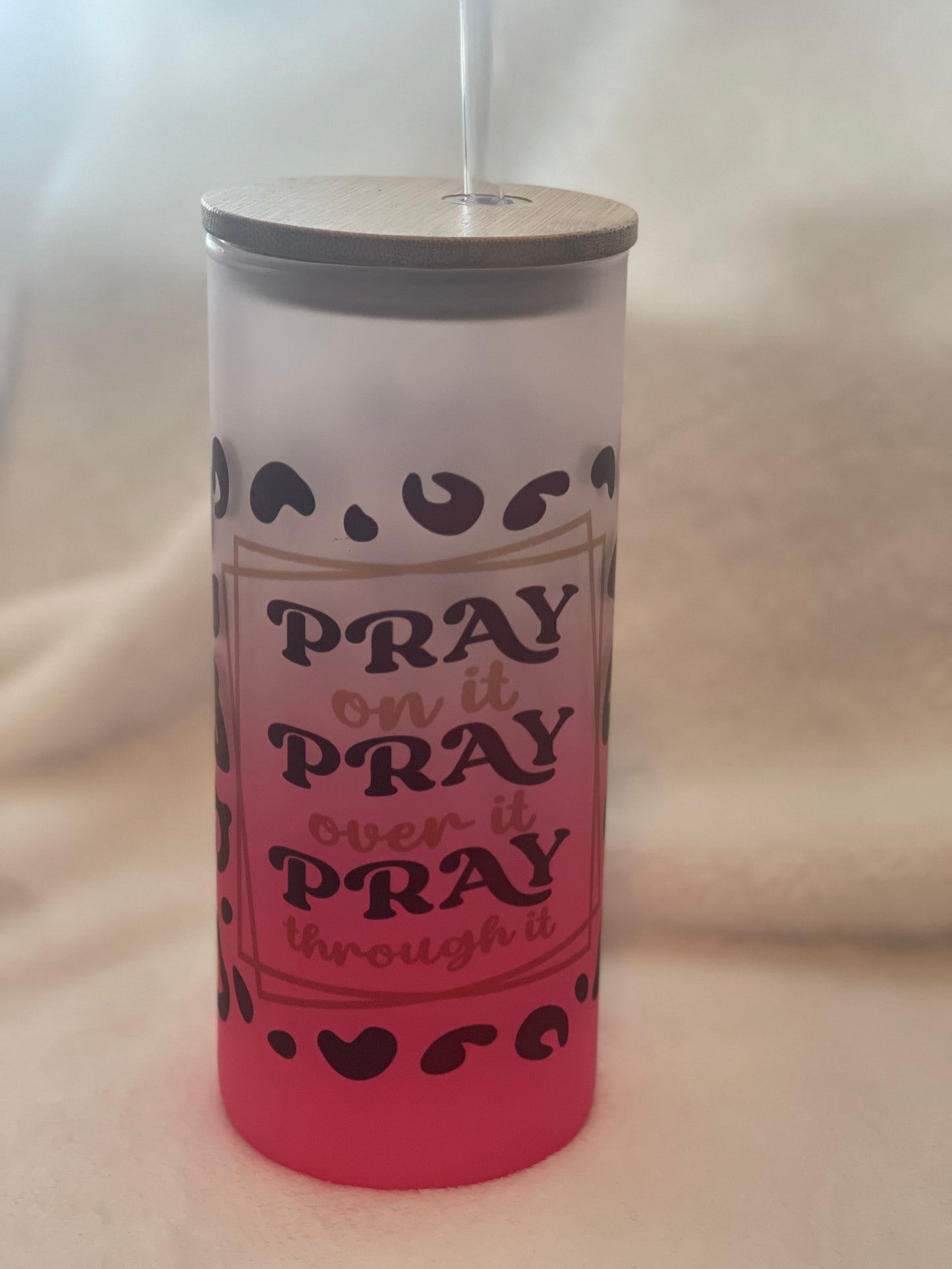 Ombre Pink Pray cup