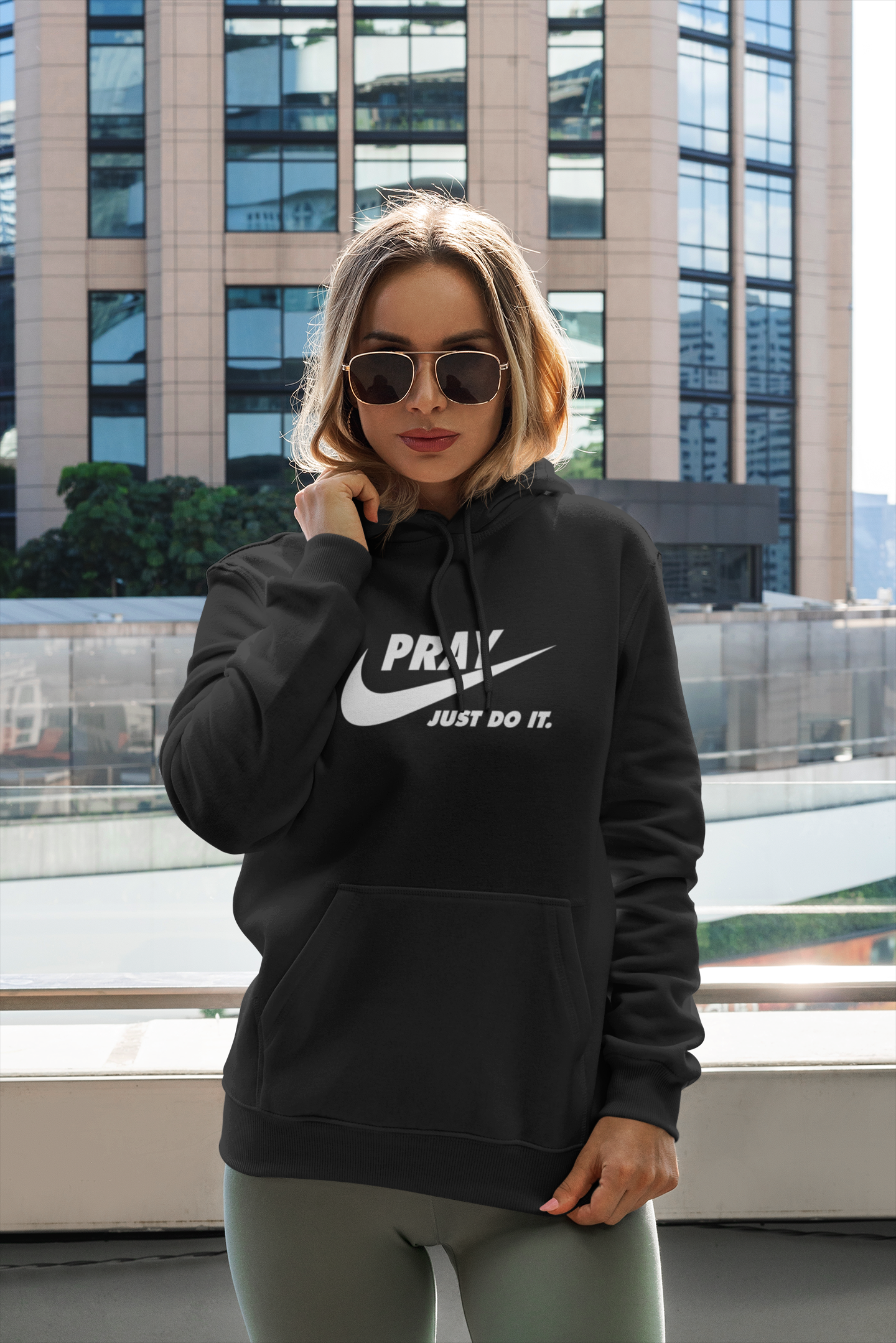 Just Pray Hoodie (Black Women)